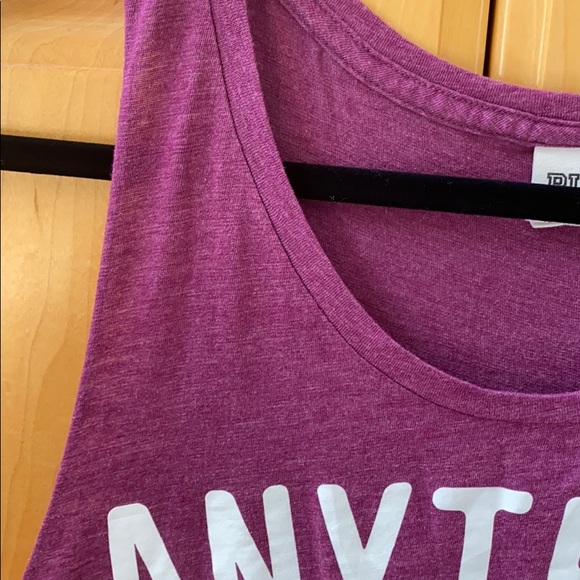 PINK Maroon “Anything But Cardio” Tank - Picture 5 of 5